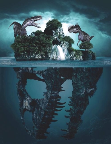 Dinosaur Graph Paper Book: 8.5 x 11 Quad Rule Graph Paper 200 pages (100 sheets)