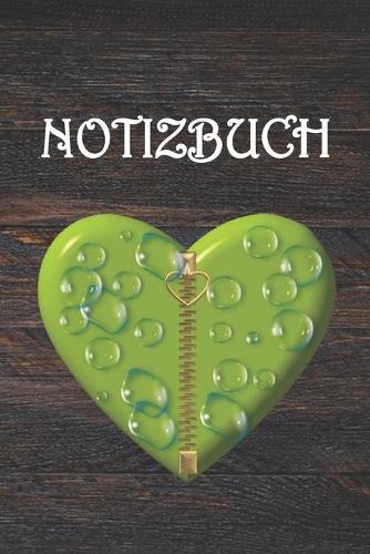Notizbuch: Herz rustikal modern, A5 blanko 120 Seiten Schreibblock