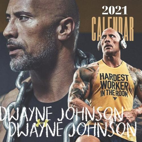 Dwayne Johnson: 2021-2022 Calendar - 12 months - 8.5 x 8.5 glossy paper