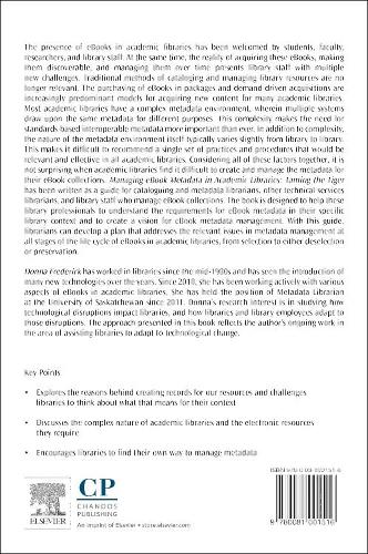 Managing eBook Metadata in Academic Libraries: Taming the Tiger