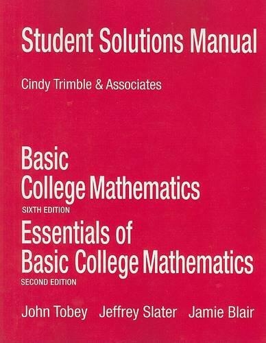 Student Solutions Manual for Basic College Mathematics