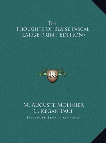 The Thoughts of Blaise Pascal