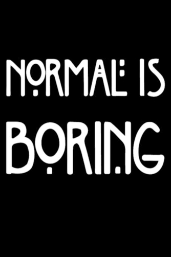 Normal Is Boring Fashion: Blank Lined Notebook Journal for Work, School, Office - 6x9 110 page