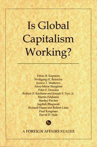 Is Global Capitalism Working?