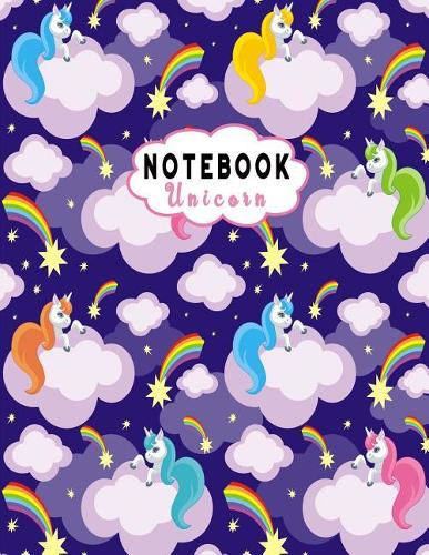 Notebook Unicorn: Composition Note Book -Large Book College Ruled Line Paper 8.5"x11" for for School / Work / Journaling