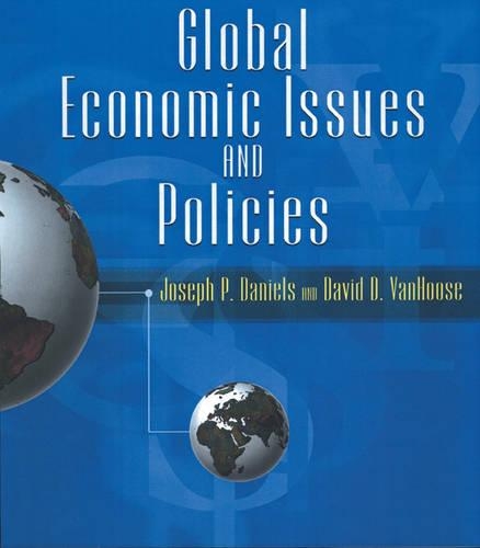 Global Economics Issues and Policy with Economics Applications Card