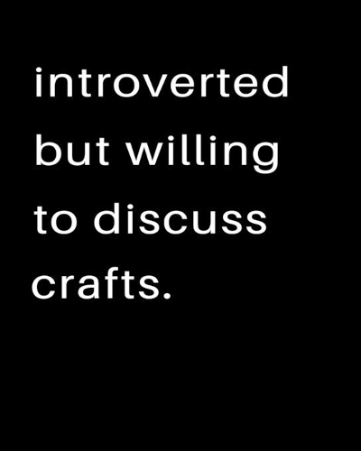 Introverted But Willing To Discuss Crafts: 2020 Calendar Day to Day Planner Dated Journal Notebook Diary 8" x 10" 110 Pages Clean Detailed Book