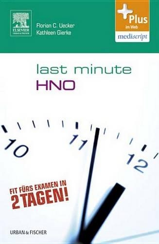 Last Minute Statistik: Last Minute Hno(Kurzlehrbuch - Urban & Fischer Verlag)