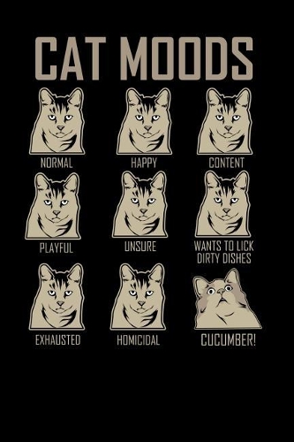 Cat Moods: 120 Pages I 6x9 I Dot Grid I Funny Humor Pet, Cat & Dog Feeling Gifts