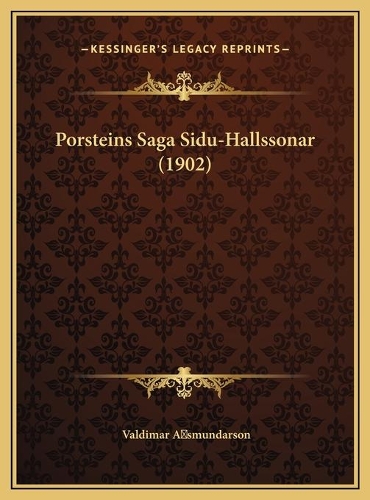 Porsteins Saga Sidu-Hallssonar (1902)
