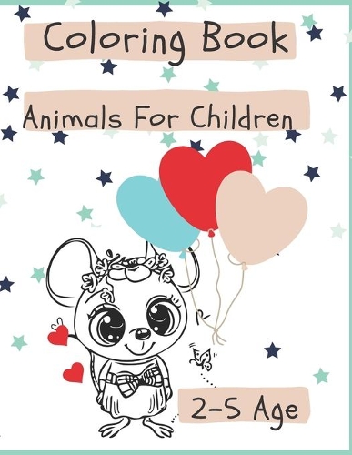 Coloring Book Animals For Children 2-5 Age