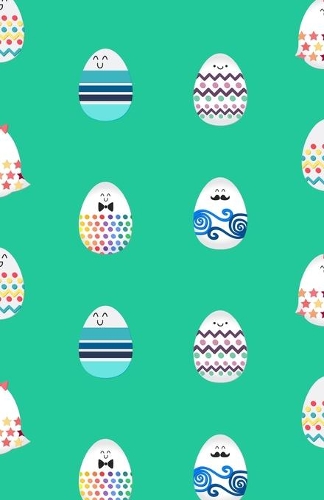 A5 Lined Notebook 110 Pages: Funny Ruled Journal Cute Rabbit Bunny Own Pet Lover Happy Easter Eggs 07F. Cute Unique Student Teacher Blank Scrapbook/ Composition/ Planner Great F