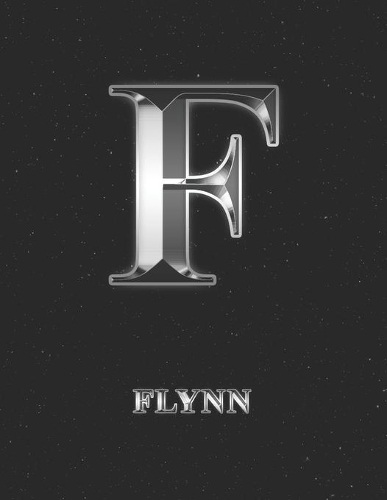 Flynn: 2 Year Weekly Planner with Note Pages (24 Months) - Silver Effect Personalized Custom Letter F Initial First Name - 2020 - 2021 - Week Planning - Mo