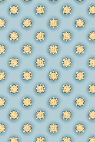 Notebook: Stars on Blue; Exercise Book 190 Lined Journal Pages Diary 6x 9 Large Composition Note Book Gloss Finish Paperback(1 Notebook Lined Pages with Blank Date and Page Number)