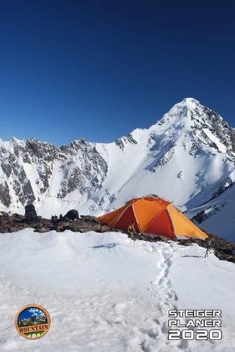 Steiger Planer 2020 Monatlicher & Wöchentlicher Notizbuch Kalender: 6x9 Zoll (ähnlich A5 Format) Organizer von DEC 19 bis JAN 21 - Jahresübersicht 2020 + 2021 - Monate - Wochen cremefarbenen Papier Kletterer Zelt Cov