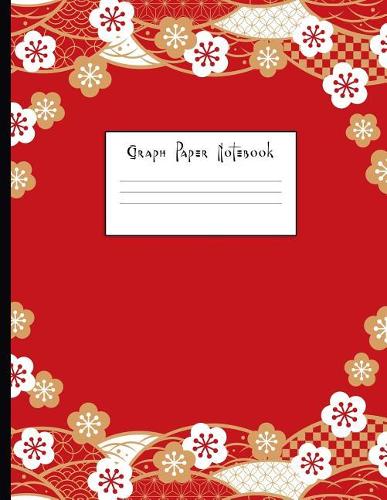 Graph Paper Notebook: Minimalist Floral Pattern Quad Ruled 4 X 4 (.25