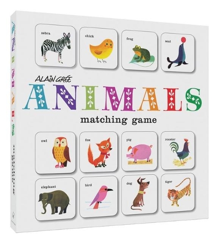 Alain Grée Animals Matching Game: (card Games for Children, Memory Games for Kids, Animal Flash Cards Matching Game)