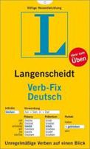 Langenscheidt Verb-Fix Deutsch - German Verbs at a Glance (German Edition): (Langenscheidt)
