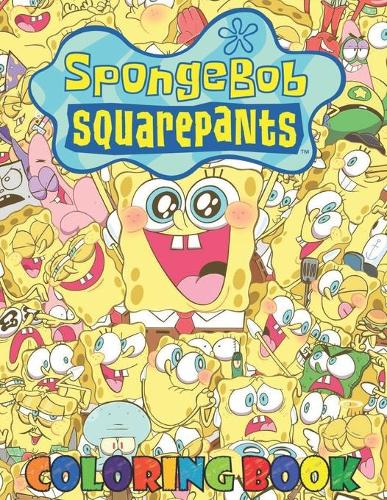 spongebob coloring book: 50+ High Quality Illustrations. Great Coloring Book for Kids Ages 4-8
