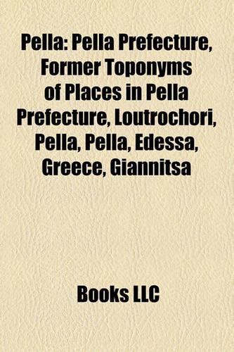 Pella: Former Toponyms of Places in Pella Prefecture