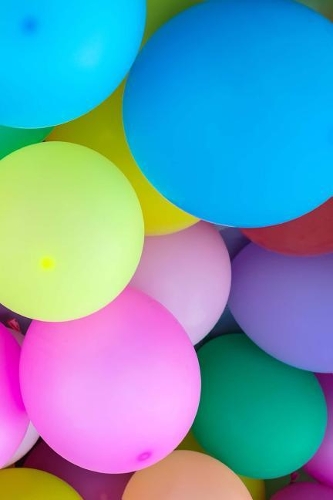 Colorful Balloons Notebook: 150 page lined 6 x 9 notebook/diary/journal