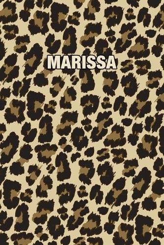Marissa: Personalized Notebook - Leopard Print (Animal Pattern). Blank College Ruled (Lined) Journal for Notes, Journaling, Diary Writing. Wildlife Theme Des