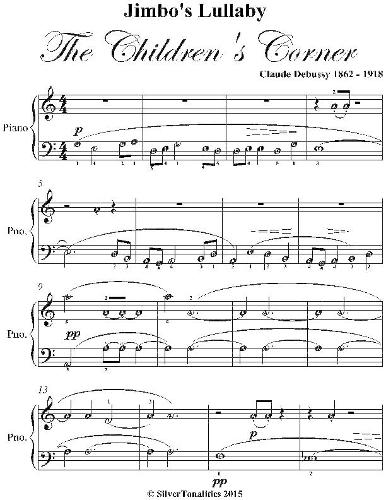 Jimbo’s Lullaby the Children’s Corner Elementary Piano Sheet Music