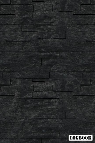 Logbook: Black Slate Brick College Ruled Notebook for Contractor Builder & Maintenance