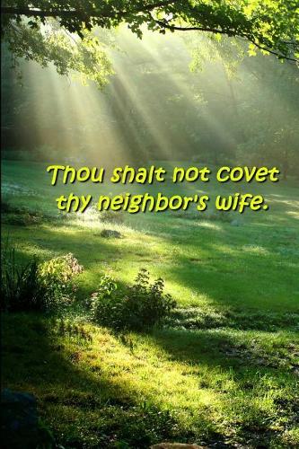 Religious Journal Ninth Commandment Traditional Wording: (notebook, Diary, Blank Book)
