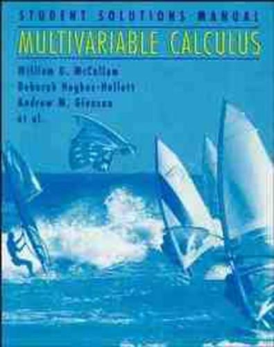 Multivariable Calculus