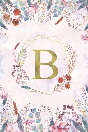 B - Monogrammed Floral Journal