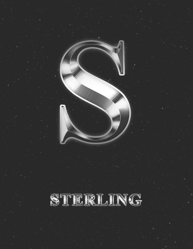 Sterling: 2 Year Weekly Planner with Note Pages (24 Months) - Silver Effect Personalized Custom Letter S Initial First Name - 2020 - 2021 - Week Planning - Mo