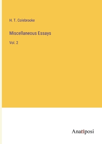 Miscellaneous Essays