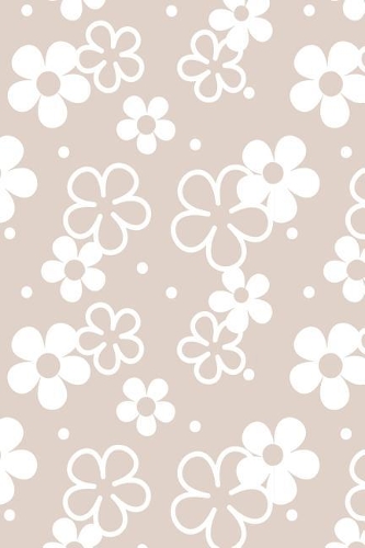 Cute Floral Pattern Notebook: Dot Grid Journal 6 X 9