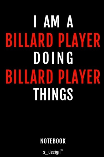 Notebook for Billard Players / Billard Player: awesome handy Note Book [120 blank lined ruled pages]