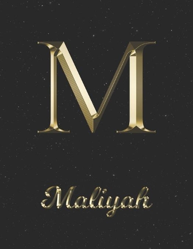 Maliyah: 1 Year Daily Planner (12 Months) - Yellow Gold Effect Letter M Initial First Name - 2020 - 2021 - 365 Pages for Planning - January 20 - December 20 