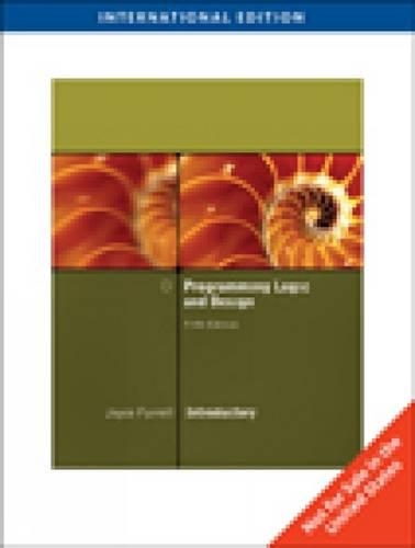 Programming Logic and Design: Introductory