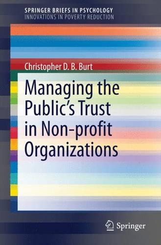 Managing the Public's Trust in Non-profit Organizations