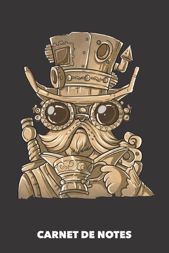 Carnet de Notes: Chat Steampunk A5 blanc - 120 pages pour propriétaires de chats