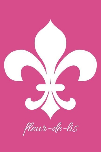 fleur-de-lis - Fuchsia Blank Notebook: 101 Pages, 6 x 9 Journal, Soft Cover