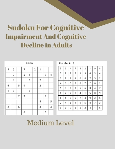Sudoku For Cognitive Impairment And Cognitive Decline in Adults: Medium Level