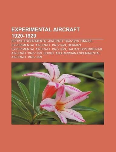 Experimental Aircraft 1920-1929: British Experimental Aircraft 1920-1929, Finnish Experimental Aircraft 1920-1929