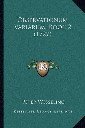 Observationum Variarum, Book 2 (1727)