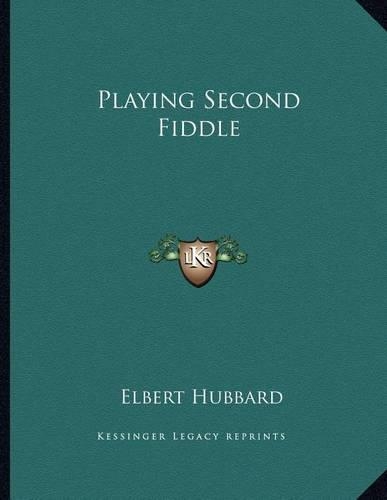Playing Second Fiddle