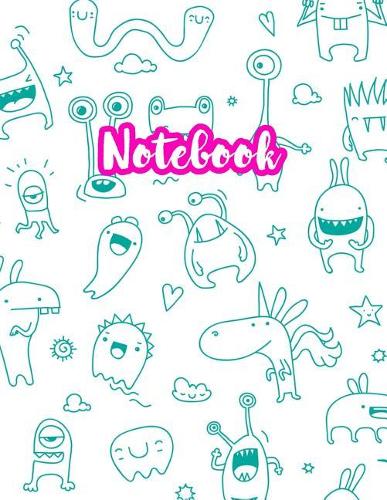 Notebook: Cute Blank Lined Journal Large 8.5 x 11 Matte Cover Design with Ruled White Paper Interior (Perfect for School Notes, Girls and Boys Diary, Kids Wri