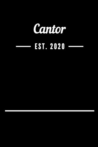 Cantor EST. 2020: Blank Lined Notebook Journal
