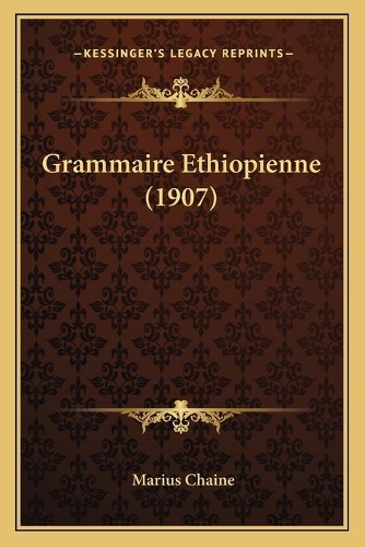 Grammaire Ethiopienne (1907)