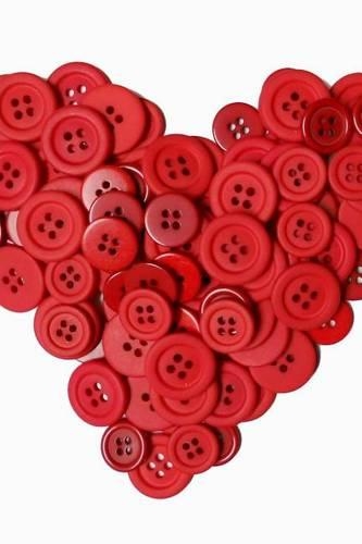 Button Heart: Blank 150 Page Lined Journal for Your Thoughts, Ideas, and Inspiration