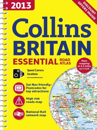 2013 Collins Essential Road Atlas Britain