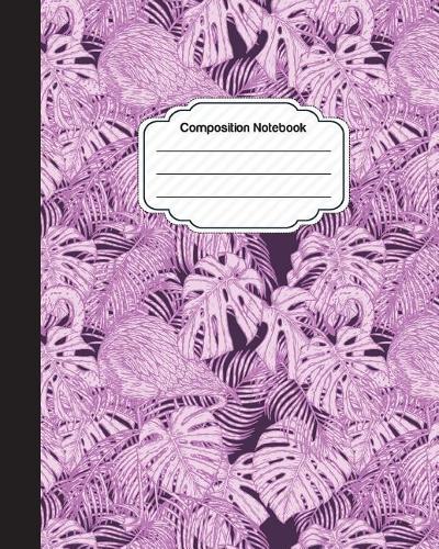 Composition Notebook: Colorful FLAMINGO Pattern Cover: College Ruled School Notebooks, Subject Daily Journal Notebook: 120 Lined Pages (8 x 10 in.)